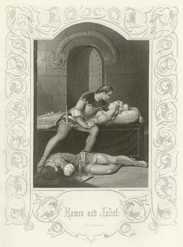 Romeo og Julie, 5. akt, scene III af Joseph Kenny Meadows