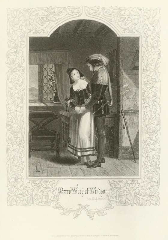 The Merry Wives of Windsor, akt III, scene iv af Joseph Kenny Meadows