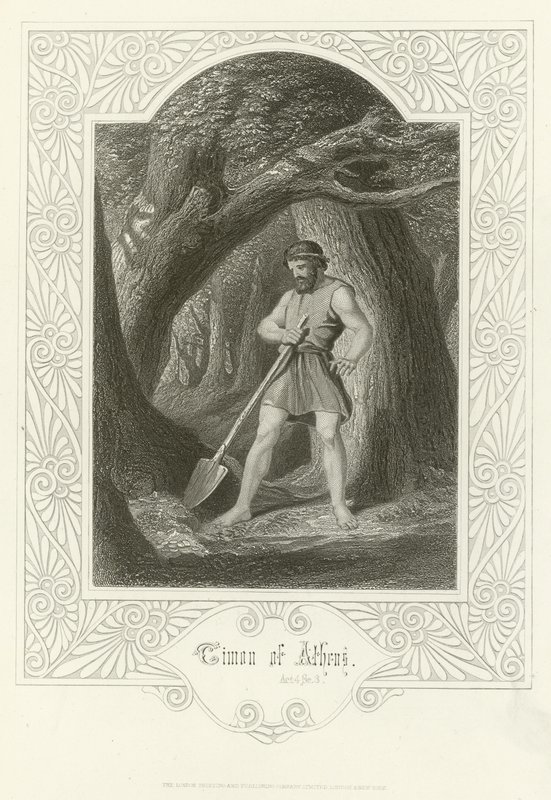 Timon af Athen, akt IV, scene iii af Joseph Kenny Meadows
