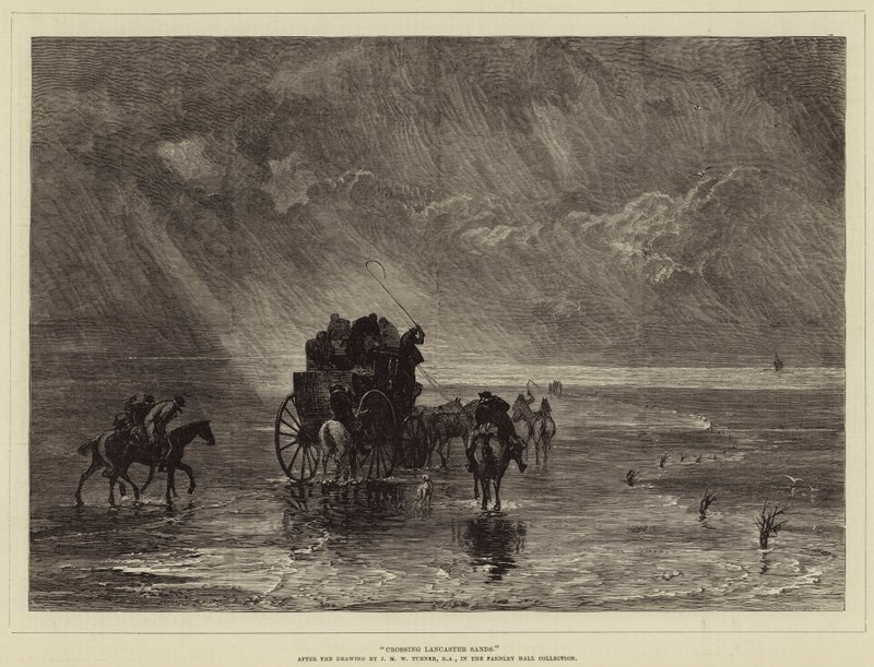 Krydser Lancaster Sands af Joseph Mallord William Turner