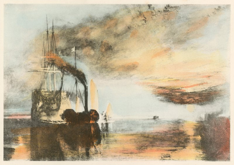 Den kæmpende Temeraire af after Joseph Mallord William Turner
