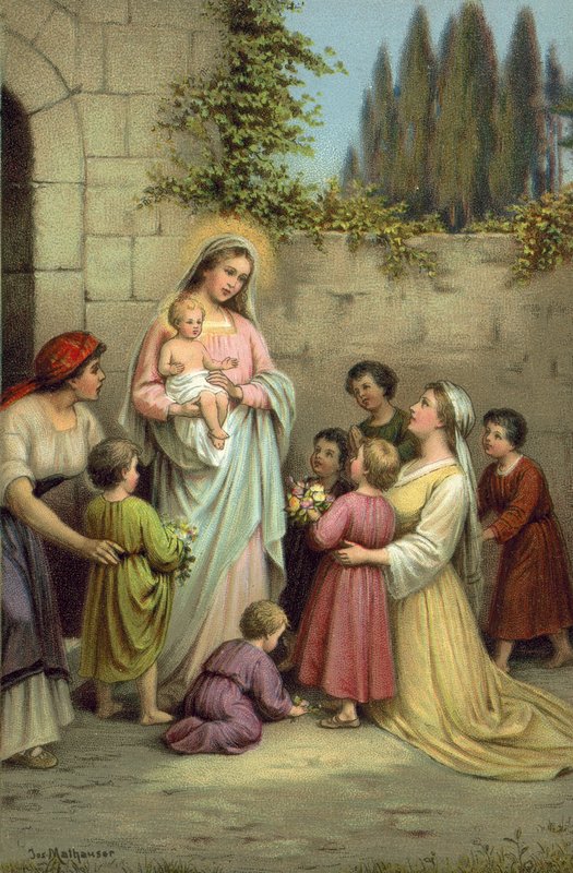 St Mary, de uskyldiges beskytter af Joseph Mathauser