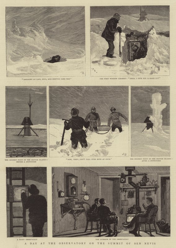 En dag på observatoriet på toppen af Ben Nevis af Joseph Nash