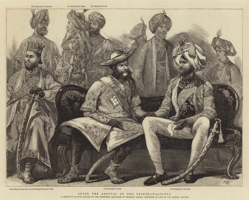 Efter prinsens ankomst, Calcutta af Joseph Nash