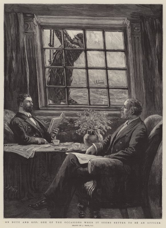 On Duty and Off, en af de lejligheder, hvor det virker bedre at være officer af Joseph Nash