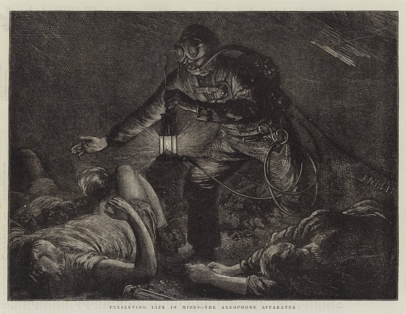 Bevarelse af liv i miner, Aerophore Apparatus af Joseph Nash