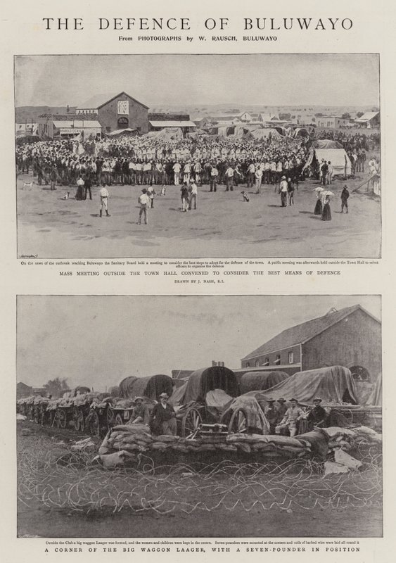 Forsvaret af Buluwayo af Joseph Nash