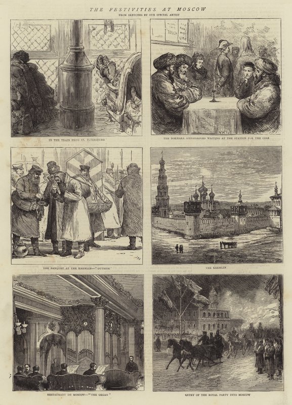 Festlighederne i Moskva af Joseph Nash