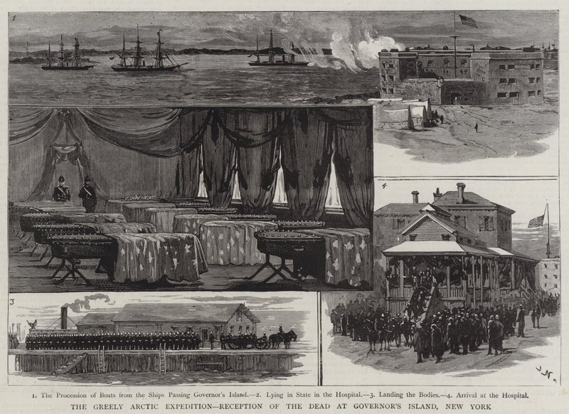 The Greely Arctic Expedition, modtagelse af de døde på Governor
