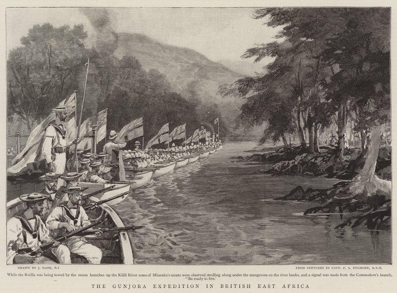 Gunjora-ekspeditionen i Britisk Østafrika af Joseph Nash