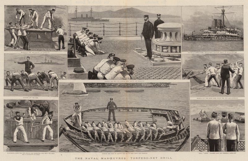 Sømanøvrerne, Torpedo-Net-øvelse af Joseph Nash