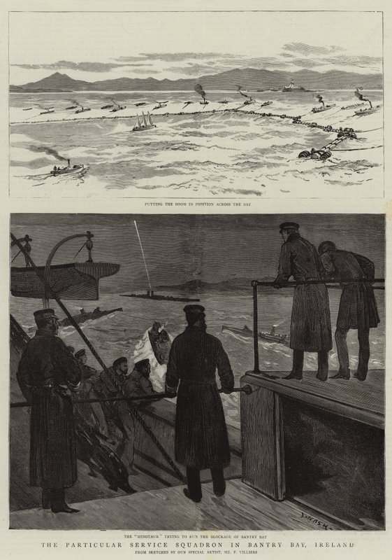 Den særlige tjenesteeskadrille i Bantry Bay, Irland af Joseph Nash