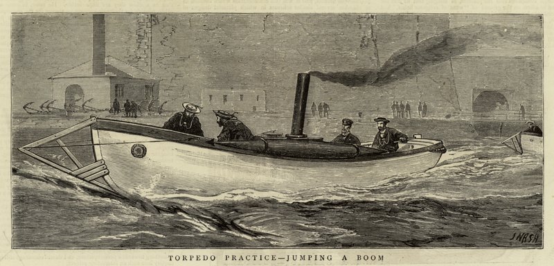 Torpedo Practice, jumping a boom af Joseph Nash