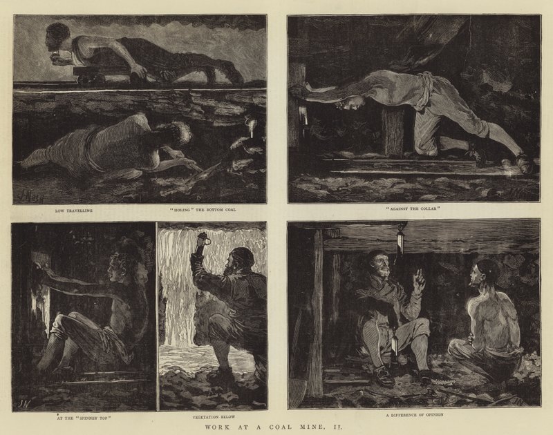 Arbejde i en kulmine, II af Joseph Nash