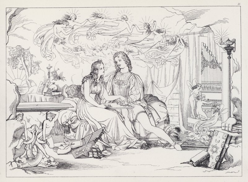 Shakespeares Stormen, Akt V, Scene 1 af Joseph Noel after Paton