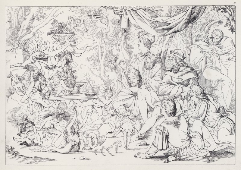 Shakespeares The Tempest, højtidelig og mærkelig musik af Joseph Noel after Paton