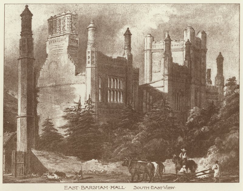 East Barsham Hall, Norfolk (litho) af Joseph (after) Nash