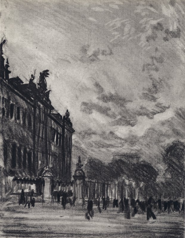 Buckingham Palace (litho) af Joseph (after) Pennell