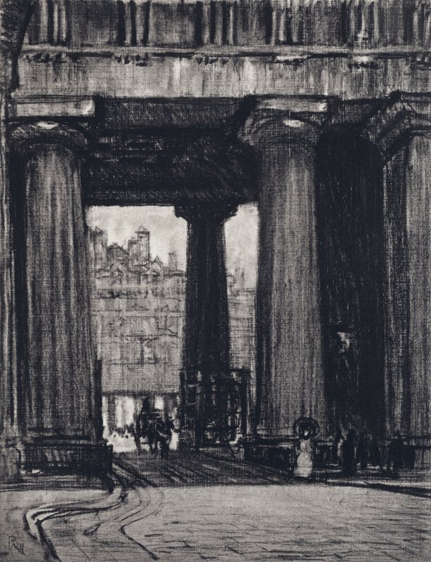 Euston Station (litho) af Joseph (after) Pennell