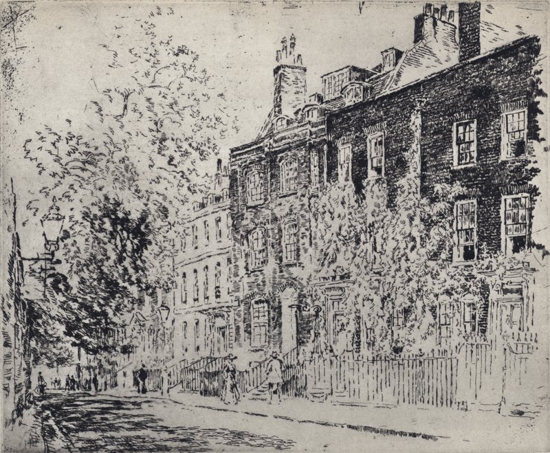 Great College Street (litho) af Joseph (after) Pennell