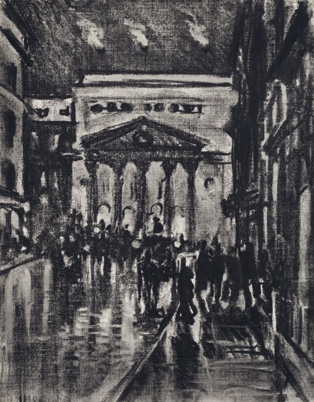 Haymarket Theatre (litho) af Joseph (after) Pennell
