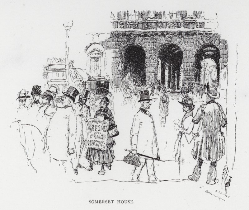 Somerset House (litho) af Joseph (after) Pennell