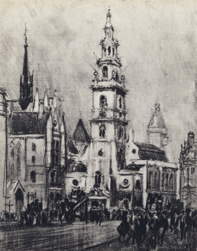The Strand (litho) af Joseph (after) Pennell