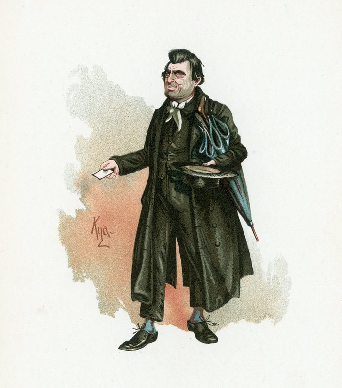 Mr Whackford Squeers, illustration fra 