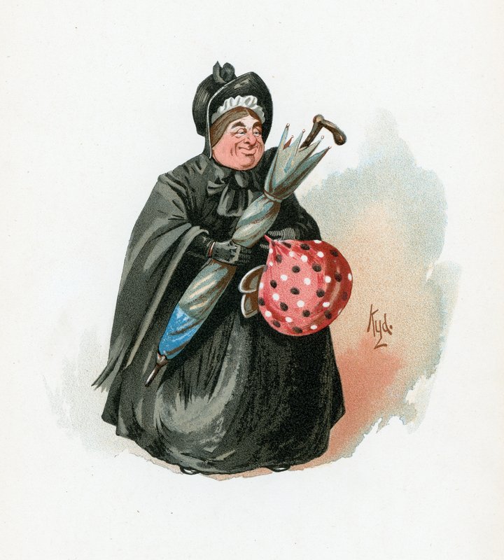 Mrs Gamp, illustration fra 