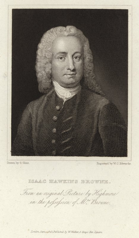 Isaac Hawkins Browne - engelsk forfatter og politiker (1705 - 1760) af Joseph Highmore