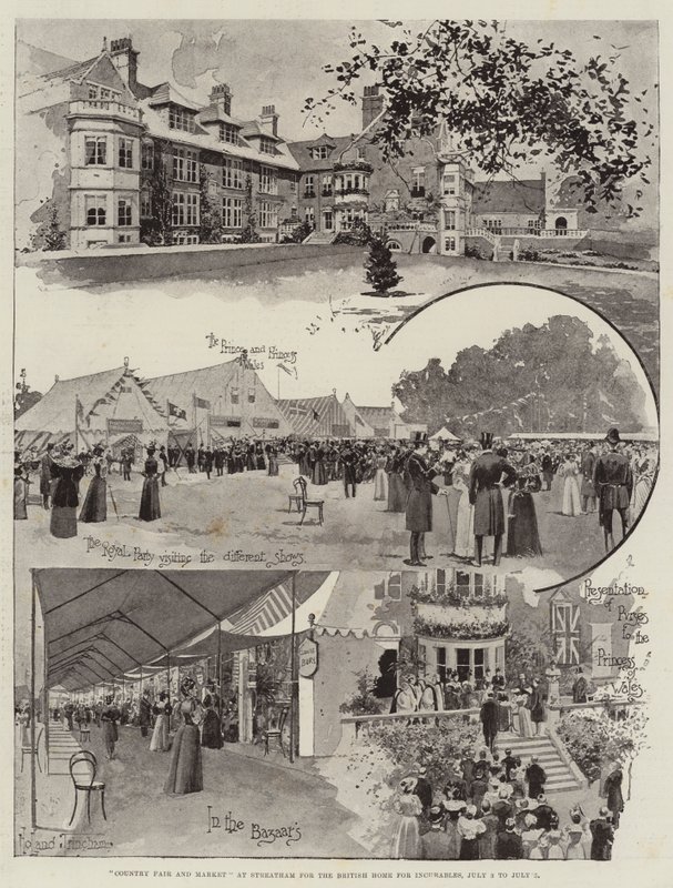 Country Fair and Market i Streatham for British Home for Incurables, 3. juli til 5. juli af Joseph Holland Tringham