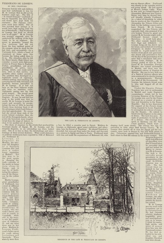 Ferdinand de Lesseps af Joseph Holland Tringham