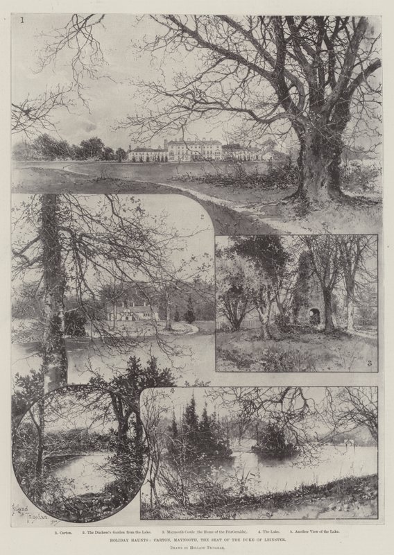 Holiday Haunts, Carton, Maynooth, sædet for hertugen af Leinster af Joseph Holland Tringham