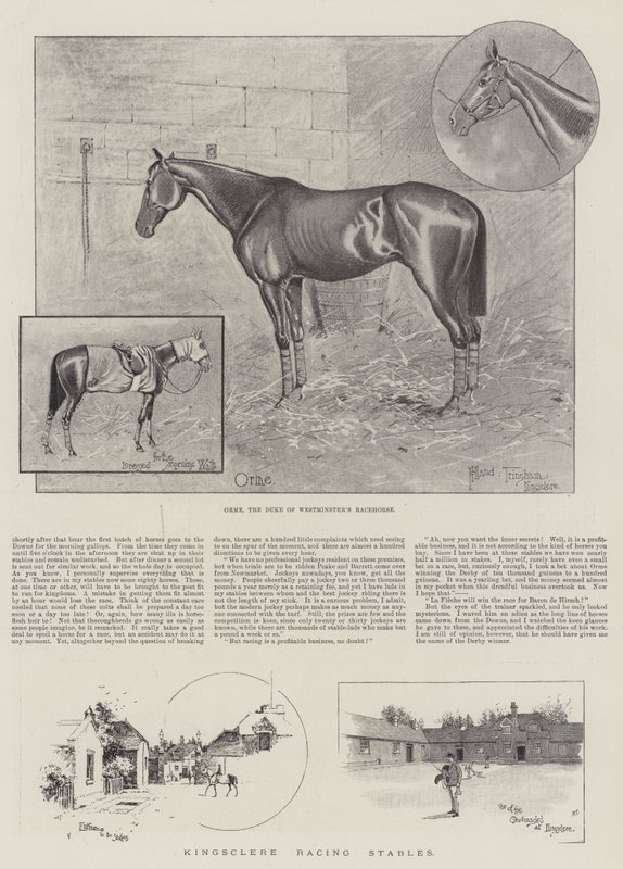 Kingsclere Racing Stables af Joseph Holland Tringham