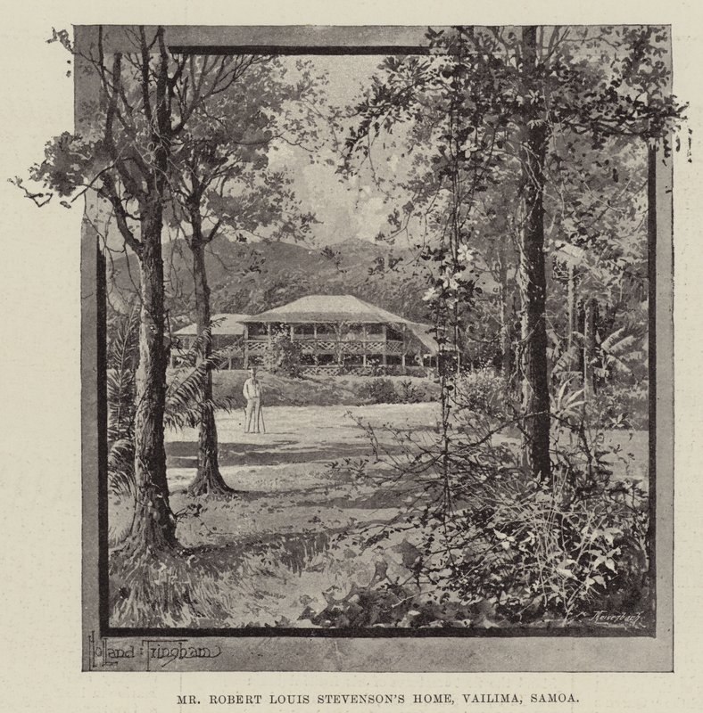 Robert Louis Stevensons hjem, Vailima, Samoa af Joseph Holland Tringham