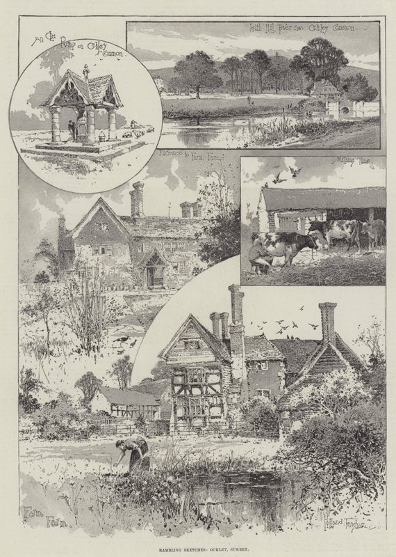 Vandrende skitser, Ockley, Surrey af Joseph Holland Tringham