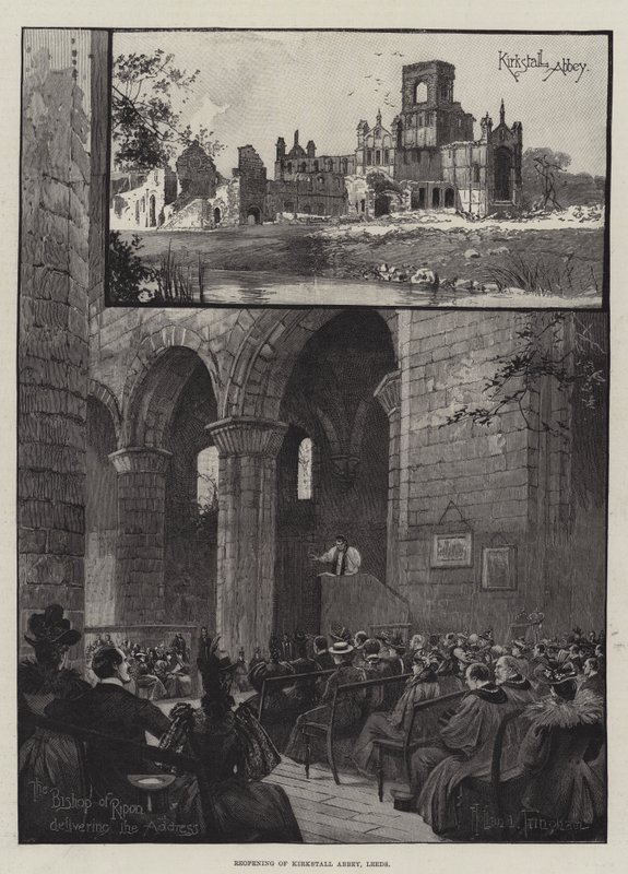Genåbning af Kirkstall Abbey, Leeds af Joseph Holland Tringham