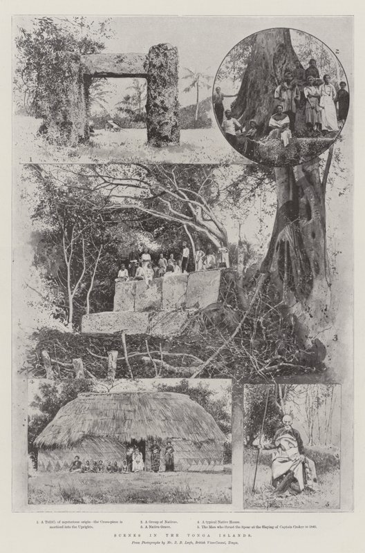 Scener på Tonga-øerne af Joseph Holland Tringham