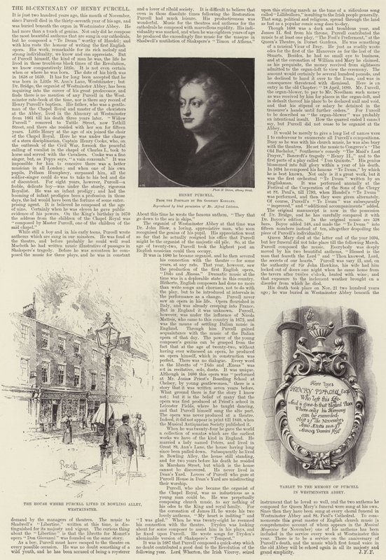 Henry Purcells 200-års jubilæum af Joseph Holland Tringham