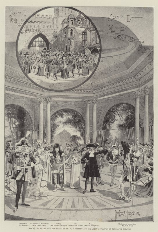 Storhertugen, den nye opera af Mr. WS Gilbert og Sir Arthur Sullivan på Savoy Theatre af Joseph Holland Tringham