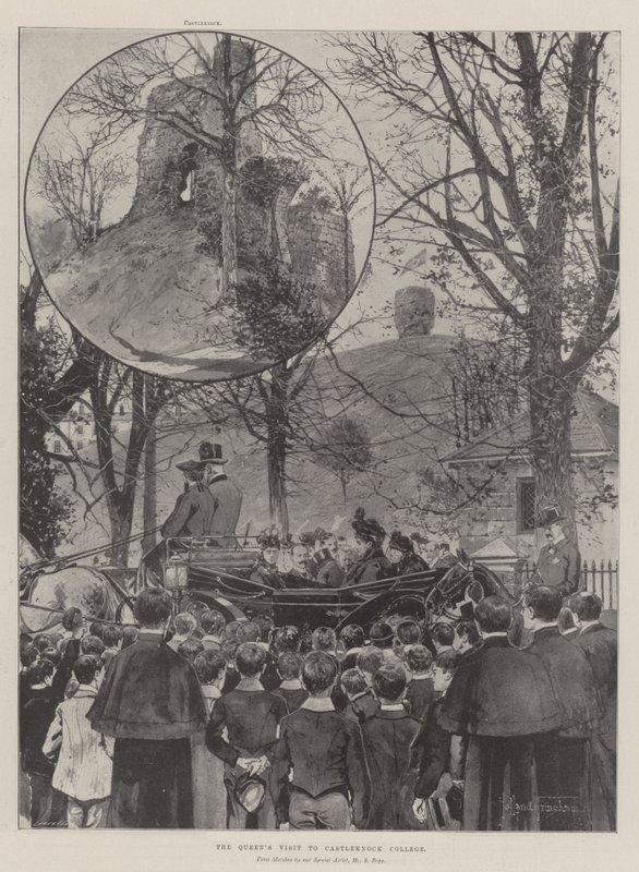 Dronningens besøg på Castleknock College af Joseph Holland Tringham