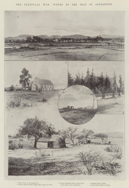 Transvaal-krigen, scener ved operationssædet af Joseph Holland Tringham