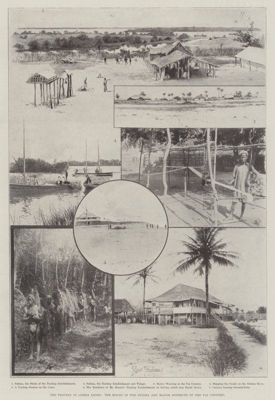 Urolighederne i Sierra Leone, opstanden i Sulima- og Manoh-distrikterne i Vai-landet af Joseph Holland Tringham