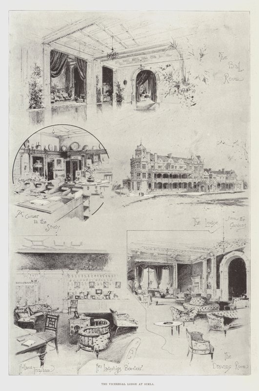 Viceregallogen i Simla af Joseph Holland Tringham