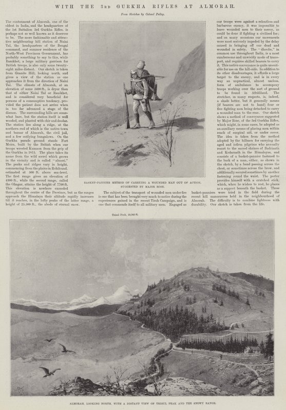 Med de 3. Gurkha Rifles ved Almorah af Joseph Holland Tringham