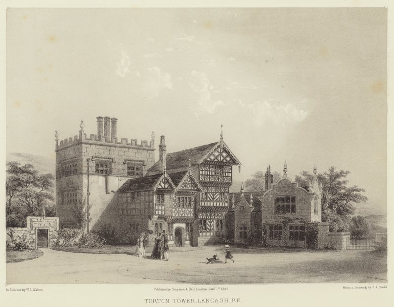 Turton Tower, Lancashire af Joseph Josiah Dodd