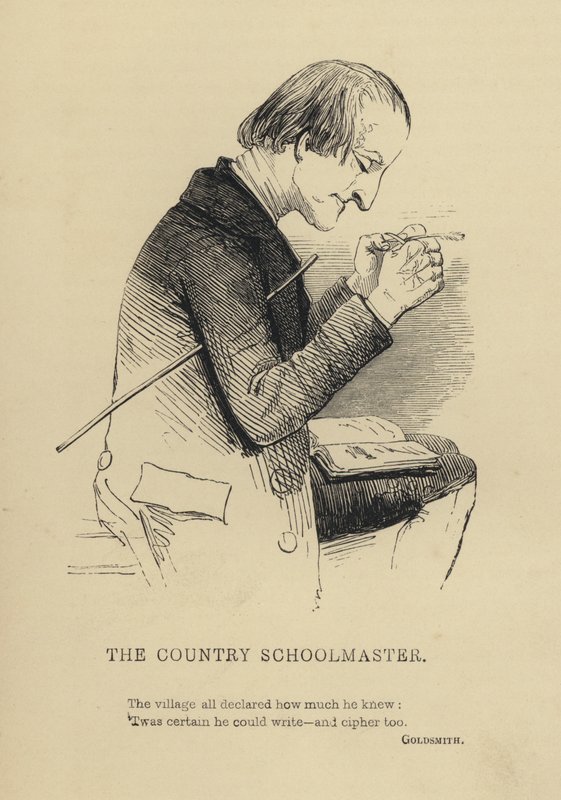 Kenny Meadows: The Country Schoolmaster (gravering) af Joseph Kenny (after) Meadows