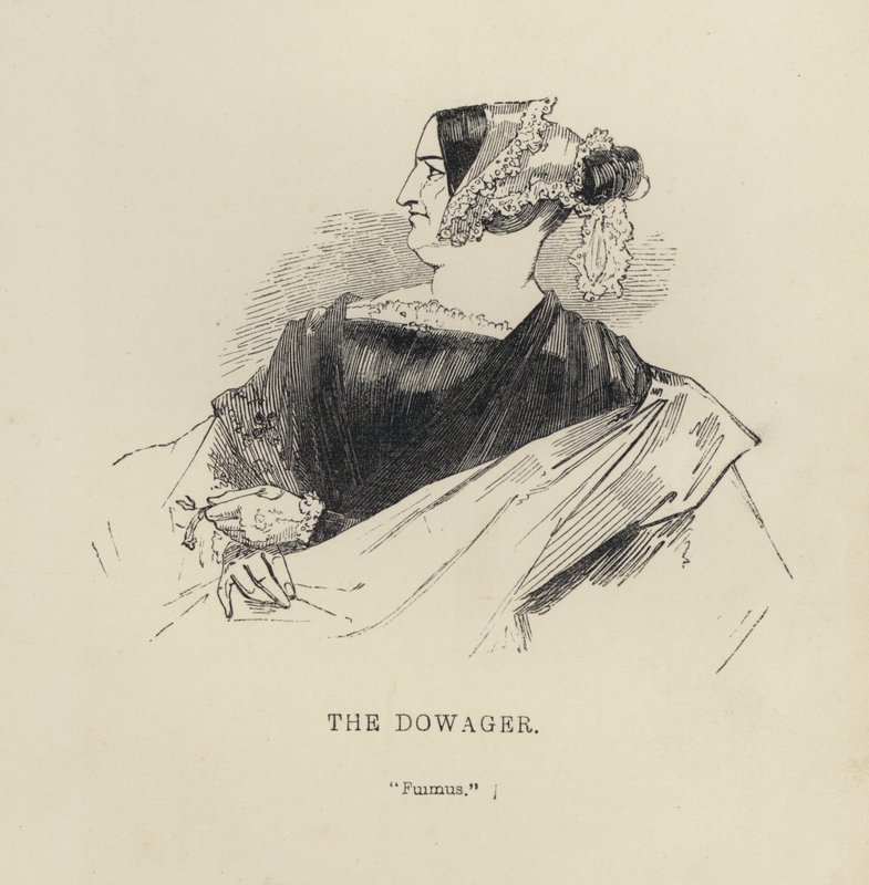 Kenny Meadows: The Dowager (gravering) af Joseph Kenny (after) Meadows