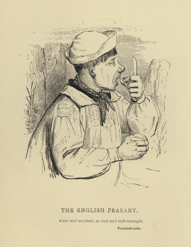 Kenny Meadows: The English Peasant (gravering) af Joseph Kenny (after) Meadows