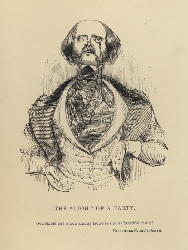 Kenny Meadows: The "Lion" of a Party (gravering) af Joseph Kenny (after) Meadows